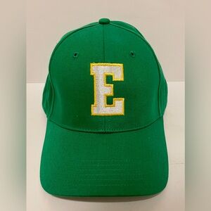 EUC | Green Baseball Cap with Yellow and White 'E' Embroidery